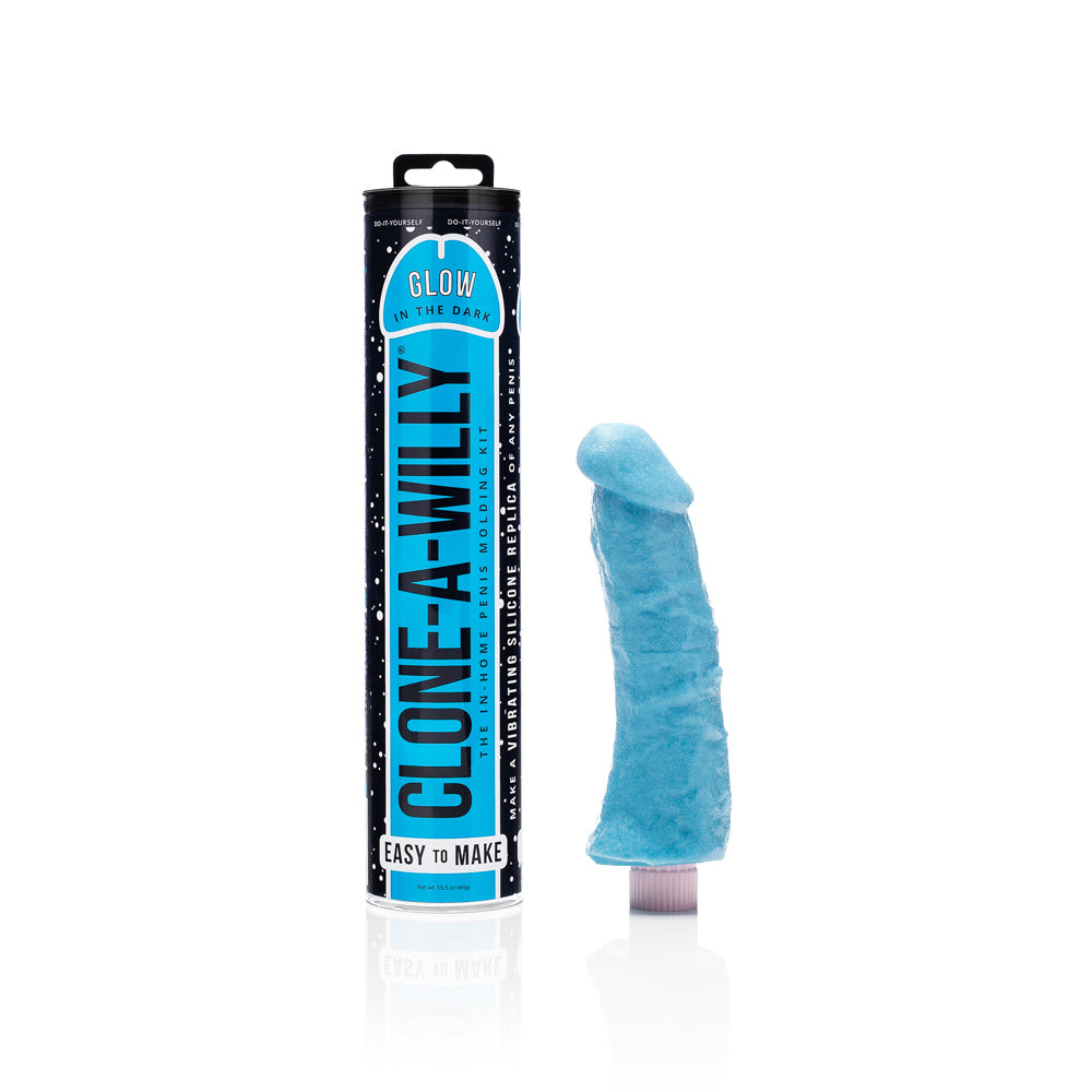 Clone-A-Willy Blue Glow In The Dark Vibrating Kit